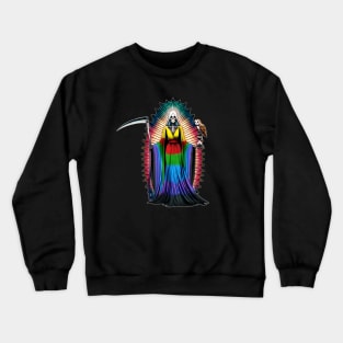 Santa Muerte of the Seven Powers - Santa Muerte de las Siete Potencias Crewneck Sweatshirt